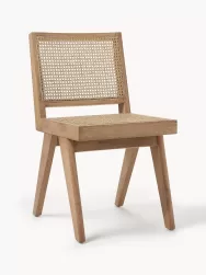 Westwing Collection Silla De Madera Con Tejido Vienes Sissi