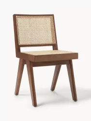 Westwing Collection Silla De Madera Con Tejido Vienes Sissi