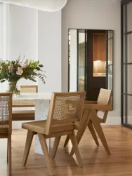 Westwing Collection Silla De Madera Con Tejido Vienes Sissi
