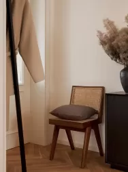 Westwing Collection Silla De Madera Con Tejido Vienes Sissi