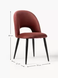 Westwing Collection Silla De Terciopelo Rachel