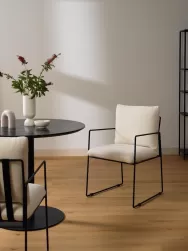 Westwing Collection Silla Tapizada De Metal Wayne