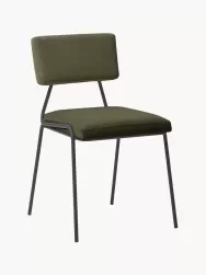 Westwing Collection Silla Tapizada En Pana Mats, 2 Uds.