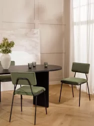 Westwing Collection Silla Tapizada En Pana Mats, 2 Uds.