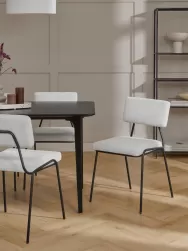 Westwing Collection Silla Tapizada En Pana Mats, 2 Uds.