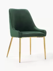 Westwing Collection Silla Tapizada En Terciopelo Ava