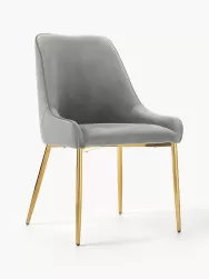 Westwing Collection Silla Tapizada En Terciopelo Ava