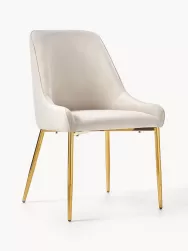 Westwing Collection Silla Tapizada En Terciopelo Ava
