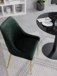 Westwing Collection Silla Tapizada En Terciopelo Ava