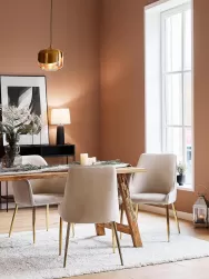 Westwing Collection Silla Tapizada En Terciopelo Ava