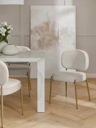 Westwing Collection Silla Tapizada En Terciopelo Viggo