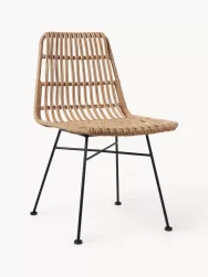 Westwing Collection Sillas De Ratan Costa, 2 Uds.