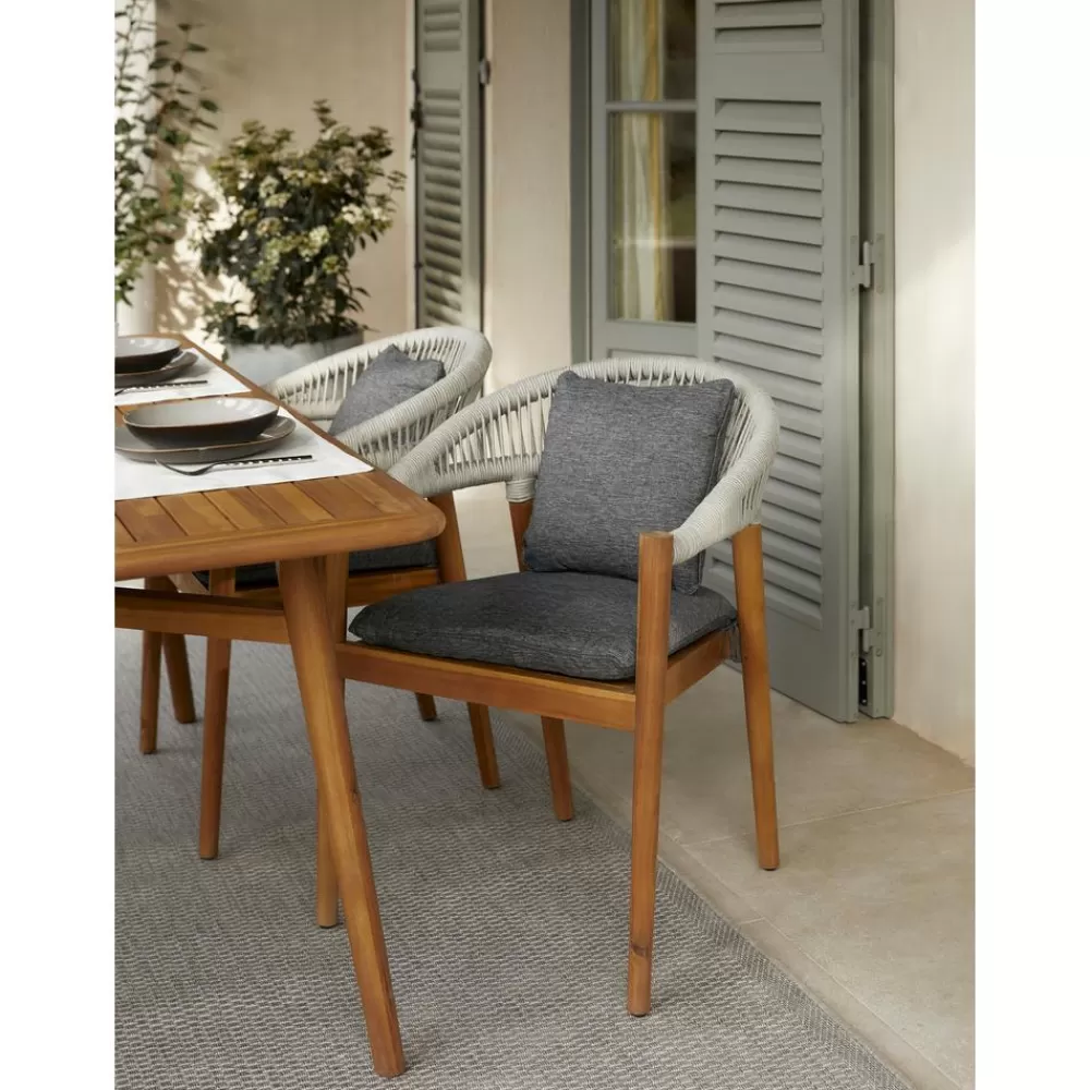 Westwing Collection Muebles De Jardin^Sillas Para Exterior De Madera De Acacia Malmo 2 Uds.