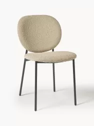 Westwing Collection Sillas Tapizada En Tejido Boucle Ulrica, 2 Uds.