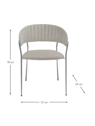 Kare Design Sillas Tapizadas En Terciopelo Belle, 2 Uds.