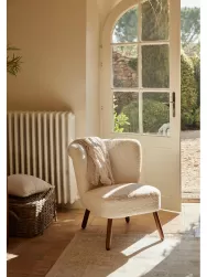 Westwing Collection Sillon Coctel De Borreguillo Robine