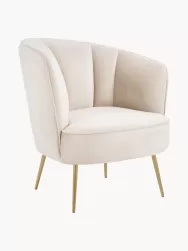 Westwing Collection Sillon Coctel De Terciopelo Louise