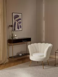 Westwing Collection Sillon Coctel En Tejido Boucle Oyster