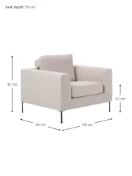 Westwing Collection Sillon Cucita