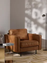 Westwing Collection Sillon De Cuero Reciclado Hunter