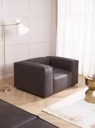 Westwing Collection Sillon De Cuero Reciclado Lennon