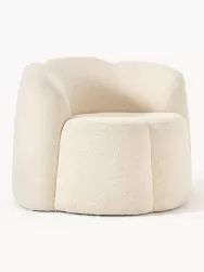 Westwing Collection Sillon En Tejido Boucle Fleur