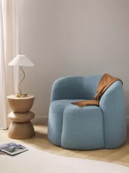 Westwing Collection Sillon En Tejido Boucle Fleur
