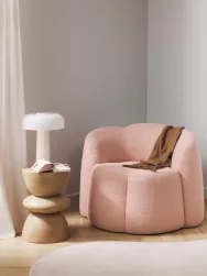 Westwing Collection Sillon En Tejido Boucle Fleur