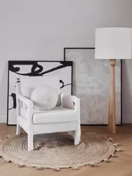 Westwing Collection Sillon En Tejido Boucle Zaya