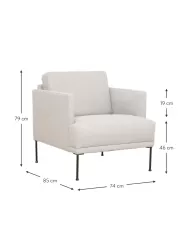 Westwing Collection Sillon Fluente