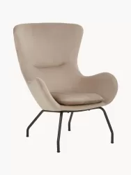Westwing Collection Sillon Orejero De Terciopelo Wing