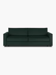 Westwing Collection Sofa Cama De Terciopelo Tasha (3 Plazas), Con Espacio De Almacenamiento