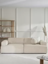 Westwing Collection Sofa De Pana Melva (3 Plazas)