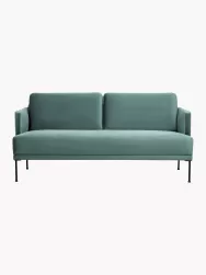 Westwing Collection Sofa De Terciopelo Fluente (2 Plazas)
