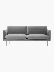 Westwing Collection Sofa De Terciopelo Moby (2 Plazas)