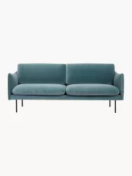Westwing Collection Sofa De Terciopelo Moby (2 Plazas)