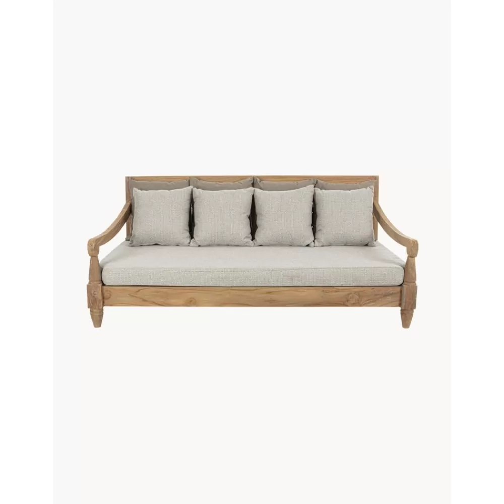 Bizzotto Muebles De Jardin^Sofa Grande Para Exterior De Madera Bali (4 Plazas)