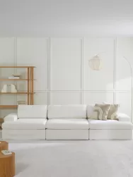 Westwing Collection Sofa Modular Russell (4 Plazas), Desenfundable