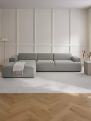 Westwing Collection Sofa Rinconera Melva (4 Plazas)