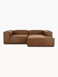 Westwing Collection Sofa Rinconera Modular De Cuero Lennon