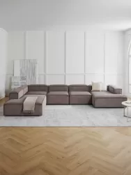 Westwing Collection Sofa Rinconera Modular De Pana Lennon
