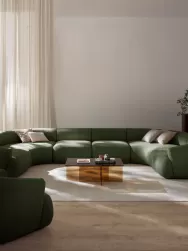 Westwing Collection Sofa Rinconera Modular Grande En Tejido Boucle Sofia
