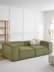 Westwing Collection Sofa Rinconero Modular De Pana Lennon (3 Plazas)